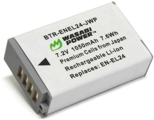 Wasabi Power Battery FOR NIKON EN-EL24, NIKON 1 J5, Nikon DL18-50,Nikon DL24-85
