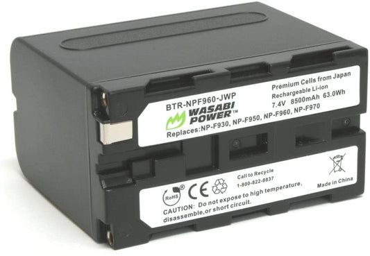 Wasabi Power Battery for Sony NP-F975, NP-F970, NP-F960, NP-F950 (8500mAh)