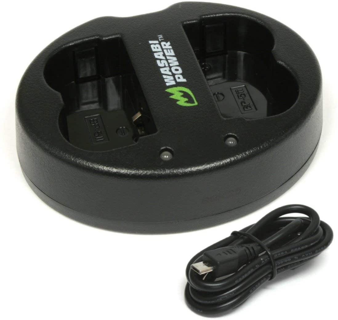 Wasabi Power Dual Slot USB Charger for Canon BP-511, BP-511A, BP-512, BP-514