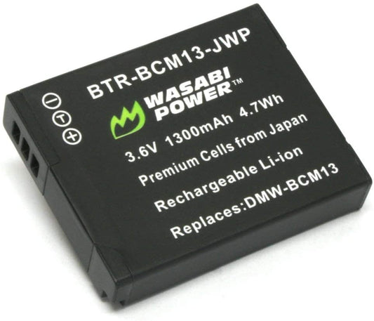 Wasabi Power Battery for Panasonic DMW-BCM13,DMW-BCM13PP and Panasonic Lumix DMC