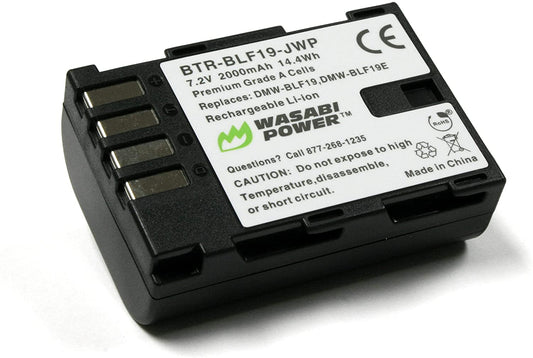 Wasabi Power Battery For Panasonic DMW-BLF19 & Panasonic Lumix DMC-GH3, DMC-GH4