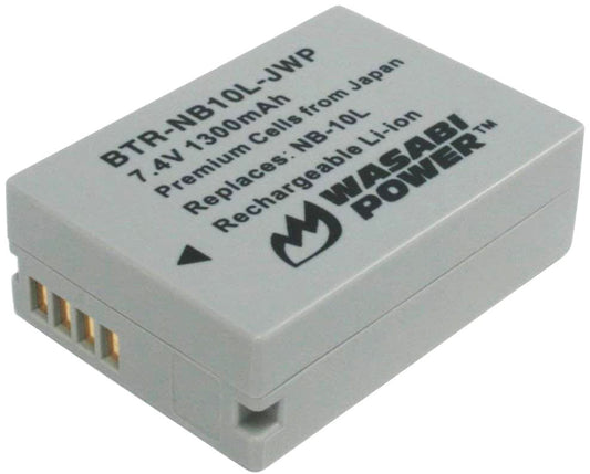 Wasabi Power Battery for Canon NB-10L and Canon PowerShot G1 X, G3 X, G15, G16, SX40 HS, SX50 HS, SX60 HS