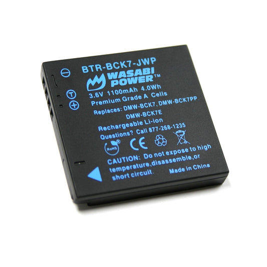 Wasabi Power Battery for Panasonic DMW-BCK7, NCA-YN101G and Panasonic Lumix Cameras