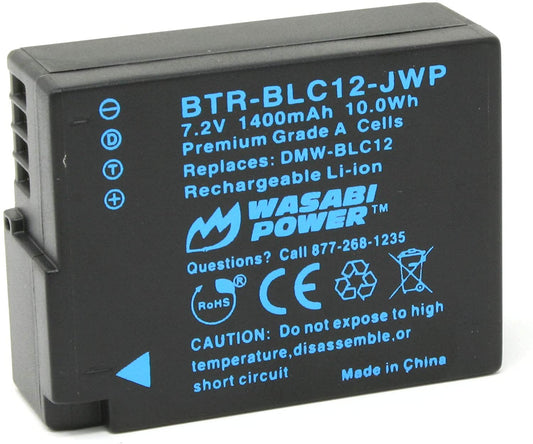 Wasabi Power BLC12 Battery for Panasonic DMW-BLC12 and Leica BP-DC12