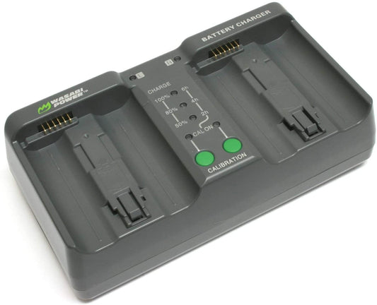 Wasabi Power Dual USB Battery Charger for Nikon MH-26, MH-26aAK, EN-EL18, EN-EL18a, EN-EL18b (with Adapter for Canon LP-E4, LP-E4N)