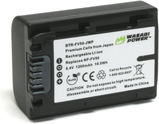 Wasabi Power 1200mAh Battery for Sony NP-FV30, NP-FV40, NP-FV50