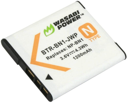 Wasabi Power Battery for Sony NP-BN1 (Compatible with Cyber-Shot DSC-QX10, DSC-QX30, DSC-QX100, DSC-TX100V, DSC-TX200V, DSC-W800, DSC-W810, DSC-W830, DSC-WX150, DSC-WX220 & More)