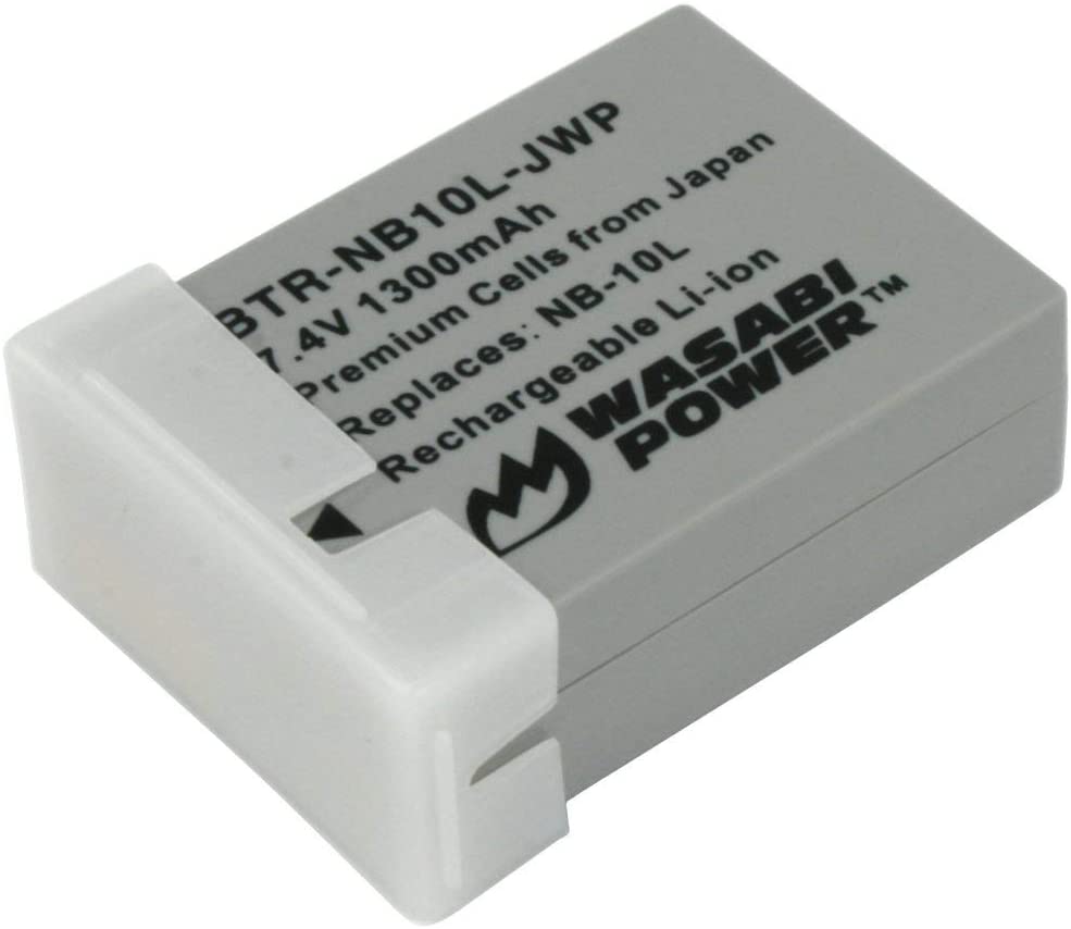 Wasabi Power Battery for Canon NB-10L and Canon PowerShot G1 X, G3 X, G15, G16, SX40 HS, SX50 HS, SX60 HS