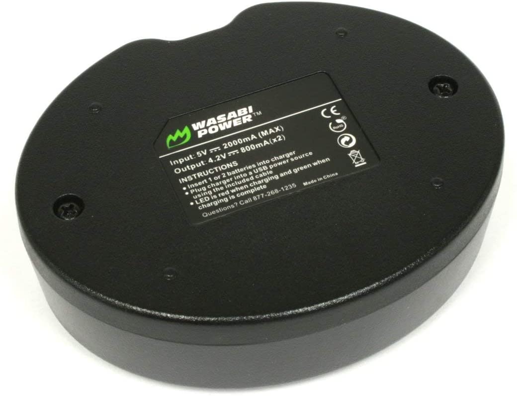 Wasabi Power 1450mAh Battery (2-Pack) and Dual USB Charger for Nikon EN-EL12