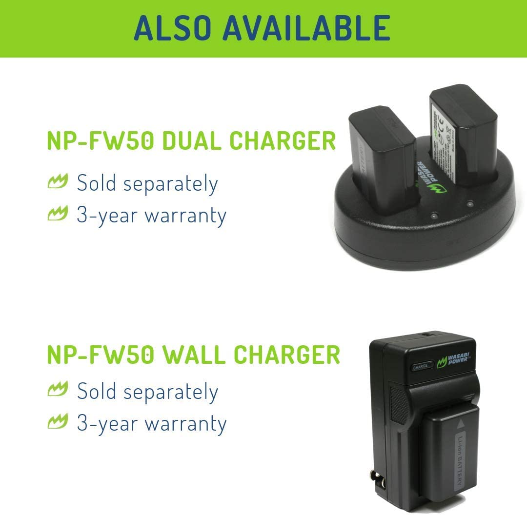 Wasabi Power Battery (2-Pack) and Dual Charger for Canon LP-E10