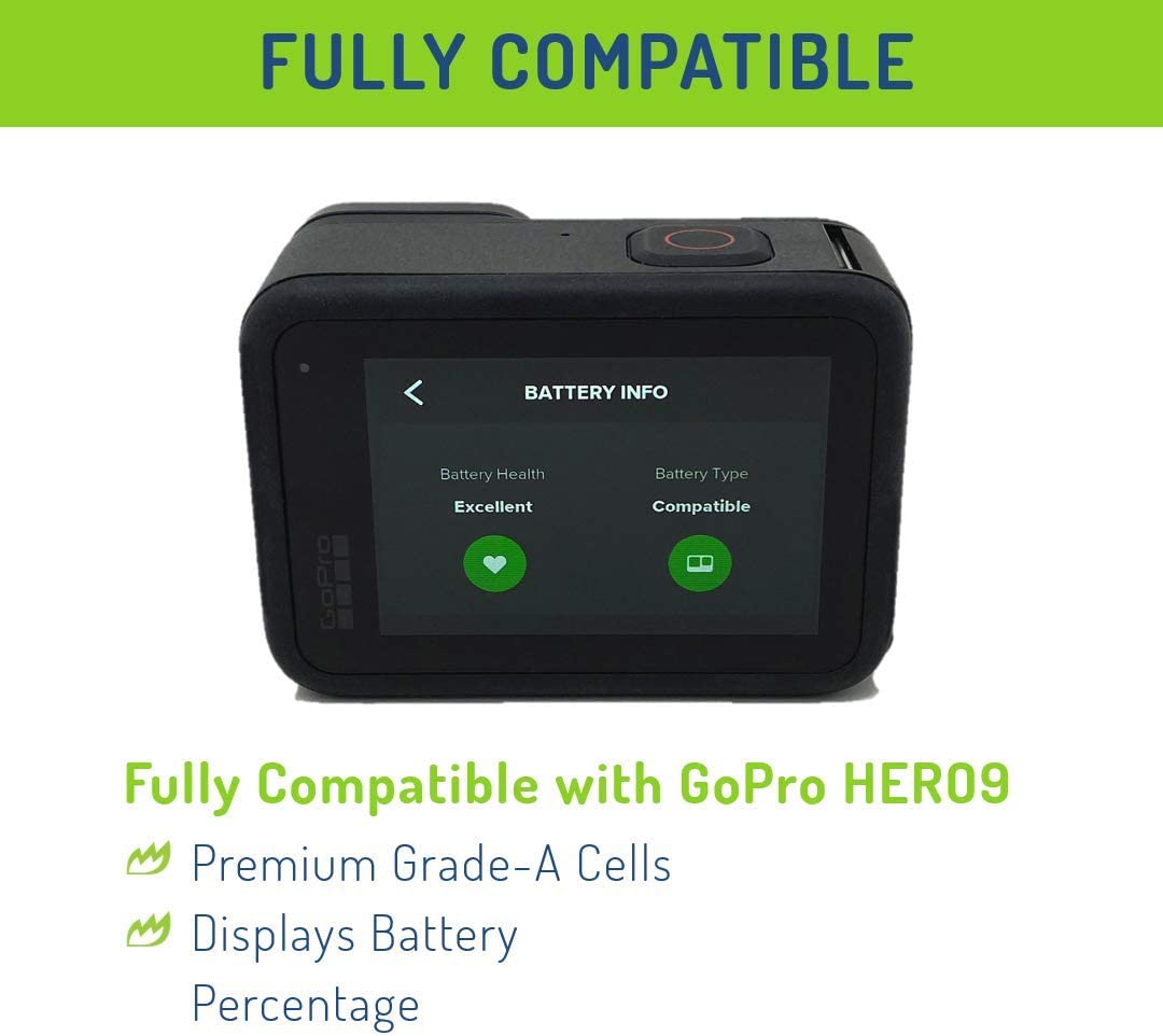 Wasabi Power HERO9 Battery for GoPro Hero 9 Black (All firmware)