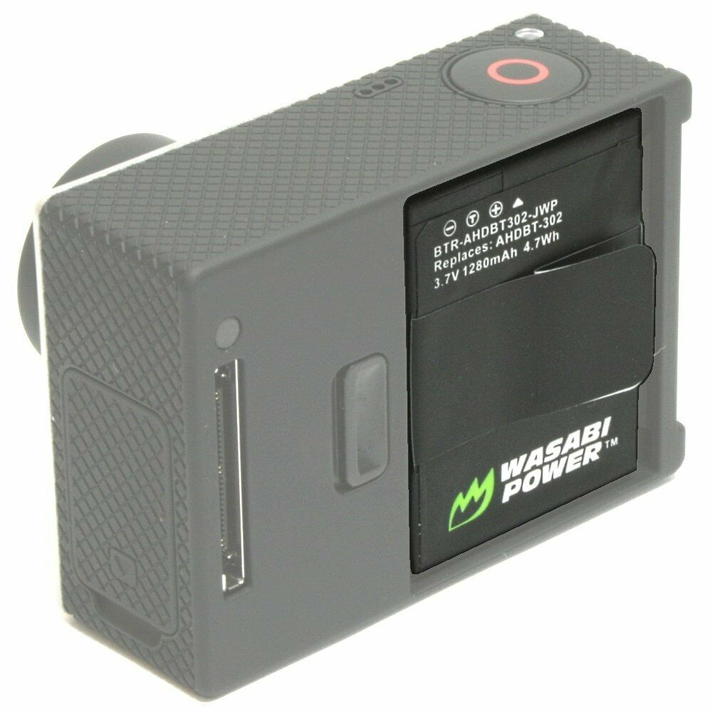 Wasabi Power Replacement Battery (1280mAh) for GoPro Hero 3+, Hero 3 - AHDBT302