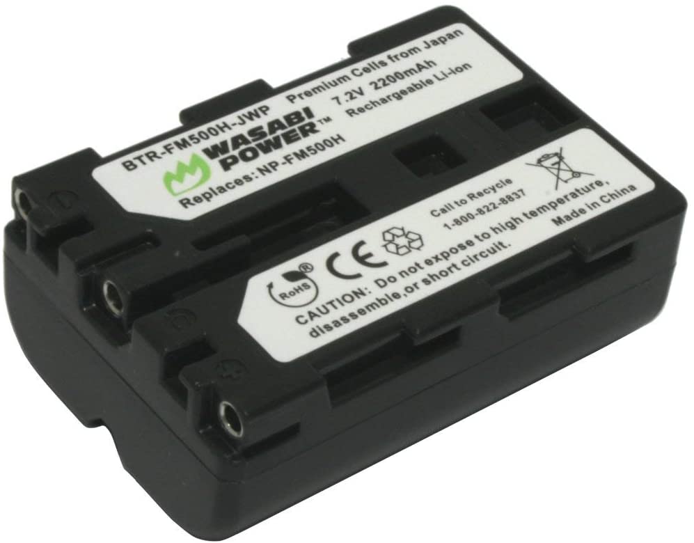 Wasabi Power 2200mAh Battery for Sony NP-FM500H & Sony Alpha DSLR,SLT,CLM camera